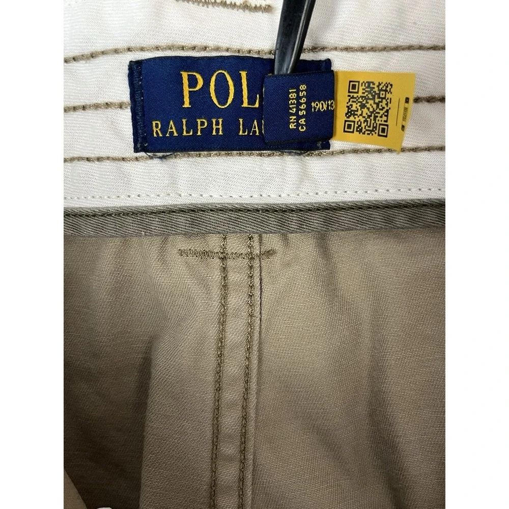 POLO RALPH LAUREN Men's Short  56B Beige Chino Classic Fit Cotton Cargo Utility